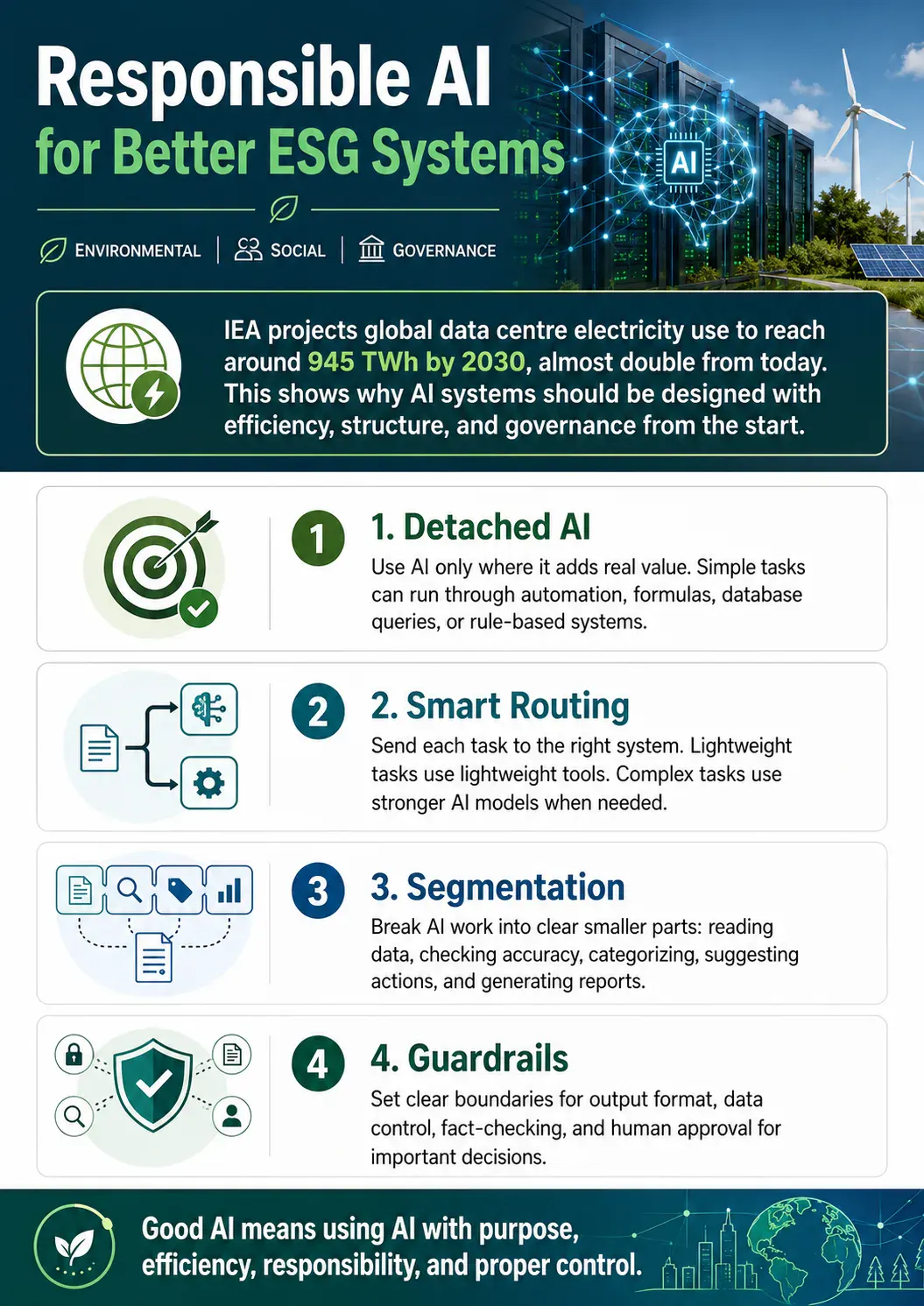 Responsible AI for Better ESG Systems