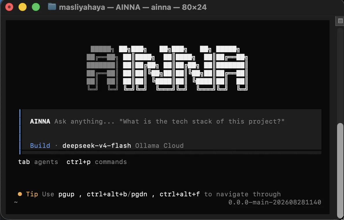 AINNA 命令行 代理 Beta is officially released.