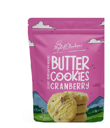 Butter Cookies Cranberry