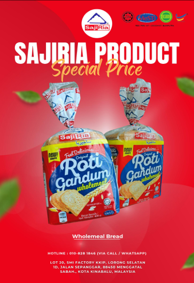 Roti Gandum (Wholemeal Bread)