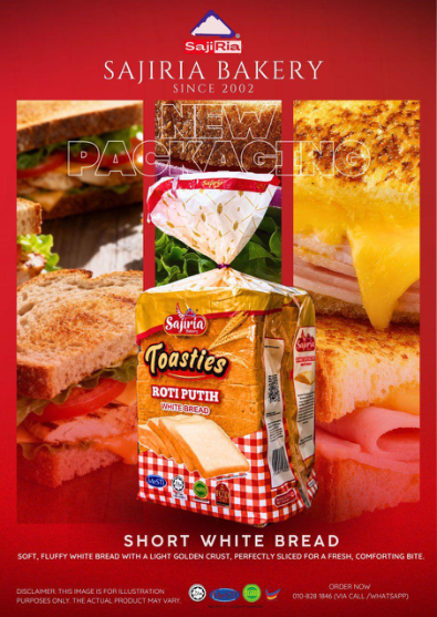 Roti Putih (Short White Bread / Toasties)