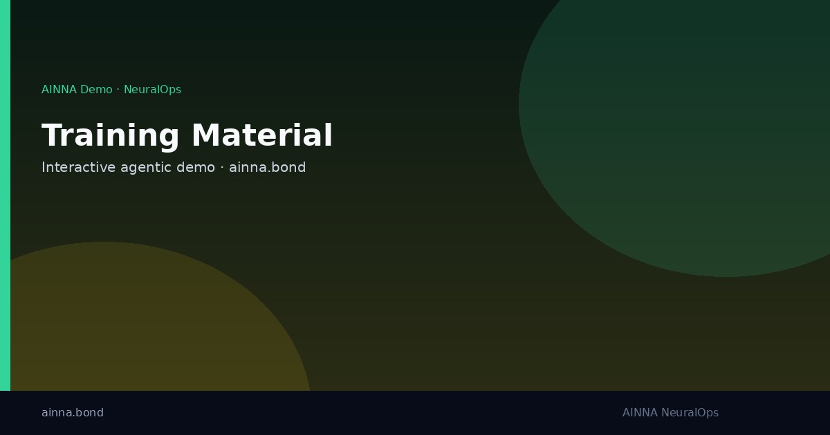 AI-assisted training material workflow